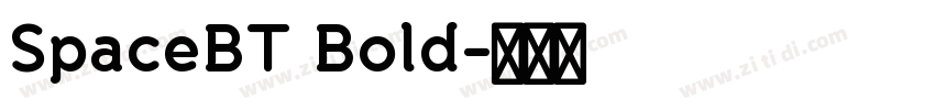 SpaceBT Bold字体转换